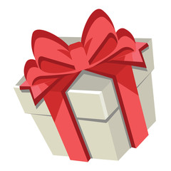 red ribbon gift box