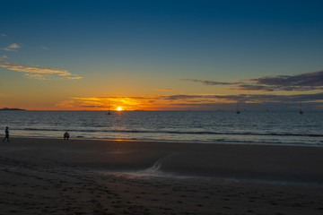 Sunset Wailoaloa beach