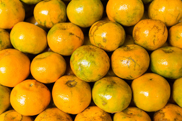 Orange, tangerine, sweet and delicious, healthy and vitamins