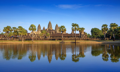 Fototapeta na wymiar Angkor Wat, Angkor Thom, Siem Reap, Cambodia were inscribed on the UNESCO World Heritage List in 1992.