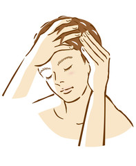 男性　頭皮マッサージ　セルフケア　美容