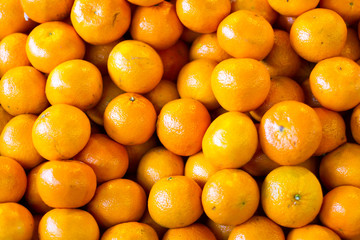 Orange, tangerine, sweet and delicious, healthy and vitamins