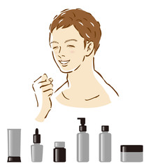 男性　スキンケア　基礎化粧品