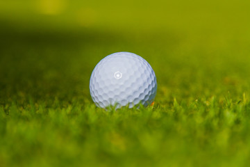 Golf balls on the golf course, popular sports from around the world