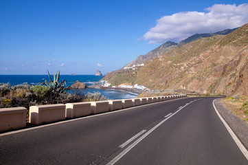road over the ocean, Tenerife