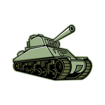 M4 Sherman Medium Tank Mascot