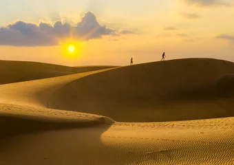 Fotobehang Canarische Eilanden sand dunes on Gran Canaria  © Mike Mareen