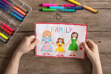 LGBT family drawing