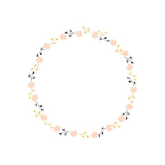 Vector floral wreath