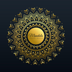 beautiful golden mandala decoration background