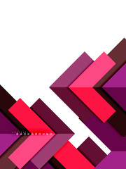 Multicolored abstract geometric shapes, geometry background for web banner