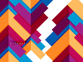 Multicolored abstract geometric shapes, geometry background for web banner