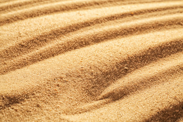 Sand with pattern, closeup