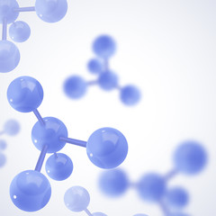 Abstract molecules design. Molecular structure. Graphic illustration for your design