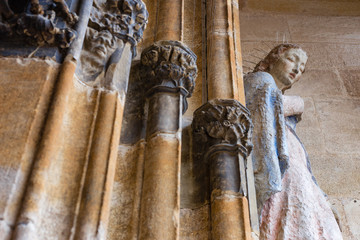 madonna figure on ancient church wall © rudolfgeiger