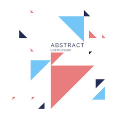 Abstract geometric background with triangles in a flat, minimalistic style.