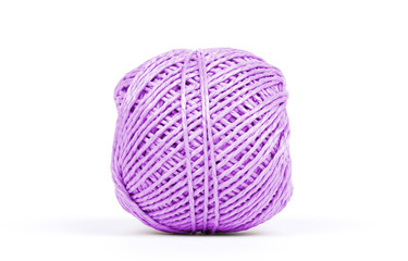 Small ball of rope isolated - Purple