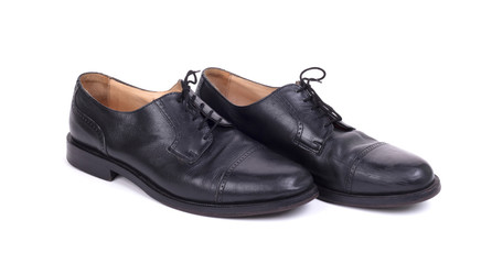 Expensive formal shoes, isolated