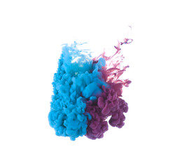 Obraz premium Abstract splash of paints on white background