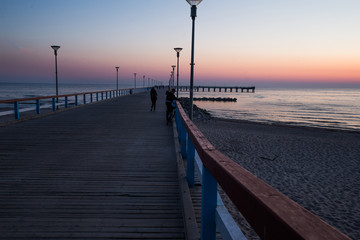 Fototapeta na wymiar Pier in Palanga. Lithuania