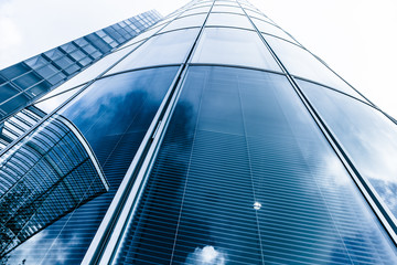 Fototapeta na wymiar modern business skyscrapers. Windows of Business Office