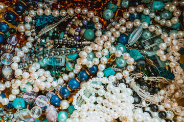 collection of vintage jewelry