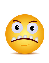 Modern yellow emotion vector