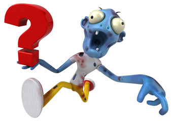 Fun zombie - 3D Illustration