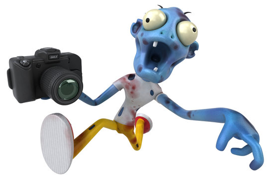 Fun zombie - 3D Illustration