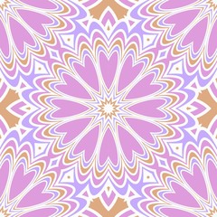 Fototapeta na wymiar Seamless floral pattern with modern style ornament on color background. For wallpaper, cover book, fabric, scrapbooks.