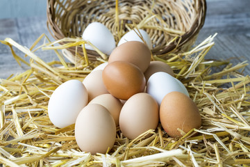 Chicken eggs