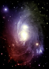 galaxy in a free space