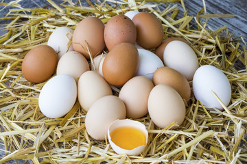 Chicken eggs