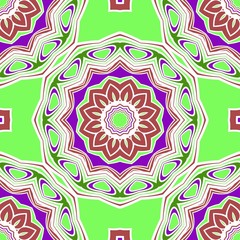 Seamless floral pattern with modern style ornament on color background. For wallpaper, cover book, fabric, scrapbooks.