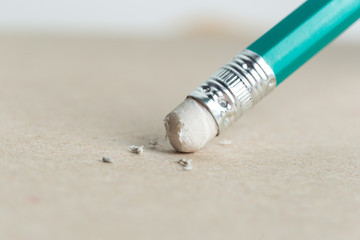 Pencil for writing and eraser