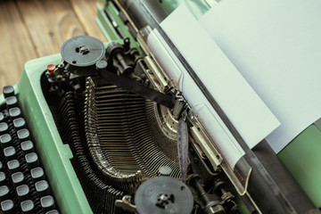 Antique Typewriter. Vintage Typewriter Machine