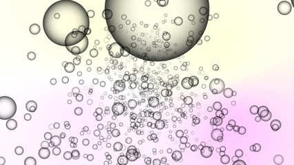 Realistic soap grey color bubbles with colored background- soap bubbles background 