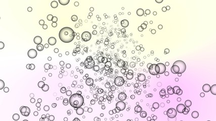 Realistic soap grey color bubbles with colored background- soap bubbles background 