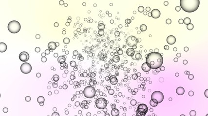 Realistic soap grey color bubbles with colored background- soap bubbles background 