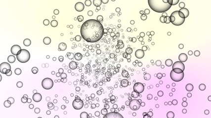 Realistic soap grey color bubbles with colored background- soap bubbles background 