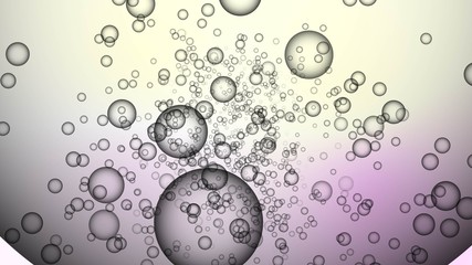 Realistic soap grey color bubbles with colored background- soap bubbles background 