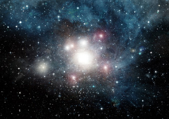 Naklejka premium galaxy in a free space