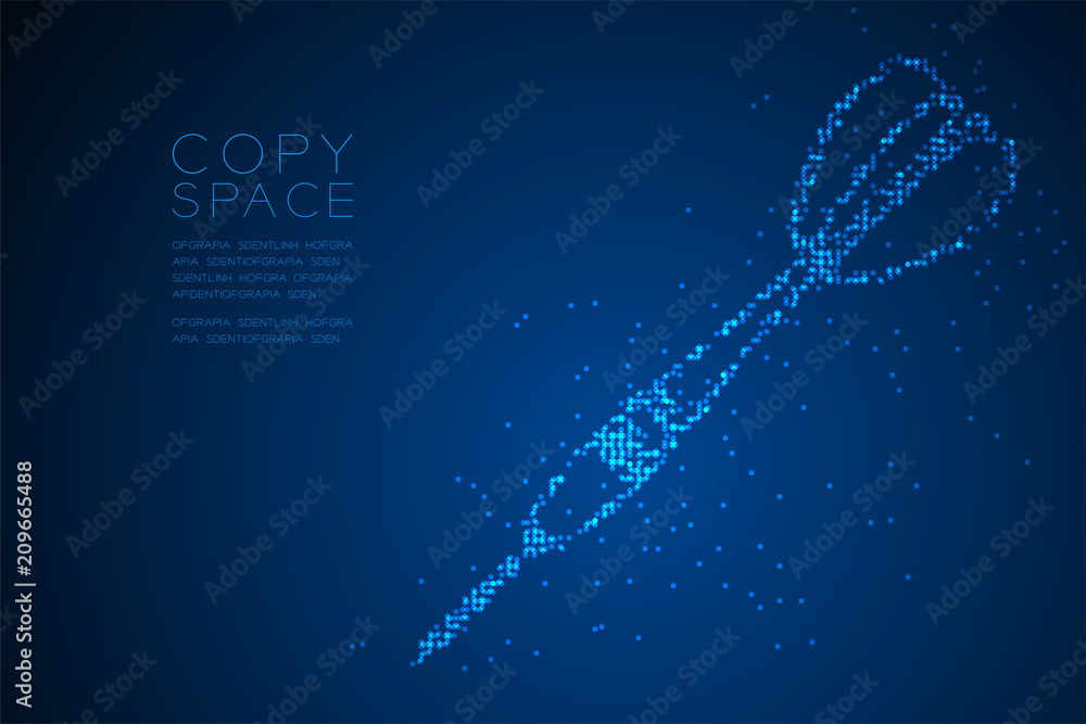 Poster abstract geometric circle dot pixel pattern dartboard game shape, business success concept design bl