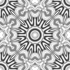 Seamless texture of floral ornament. Vector illustration. For the interior design, printing, web and textile