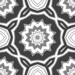 Seamless vector pattern. Geometric floral ornament. For Interior decoration, wallpaper, presentation, fashion design.