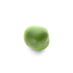 Fresh green pea on white background