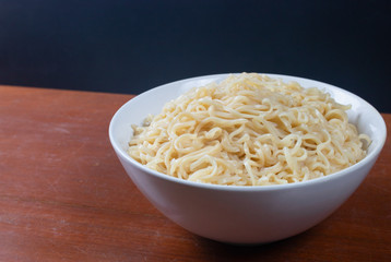 noodle in bowl on table