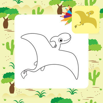 Cute Dino coloring book