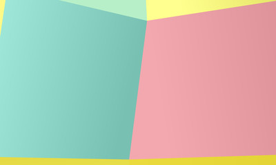 Fototapeta premium Colored paper pattern. A combination of irregular geometric shapes. Vector illustration.