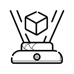 Fototapeta premium Hologram icon vector